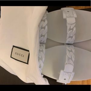 Gucci “Great White” Rubber Sandals
